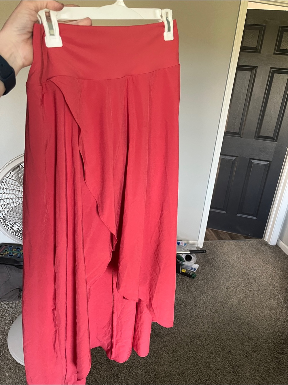 HALARA Coral Maxi Skirt with Ruffle Detail